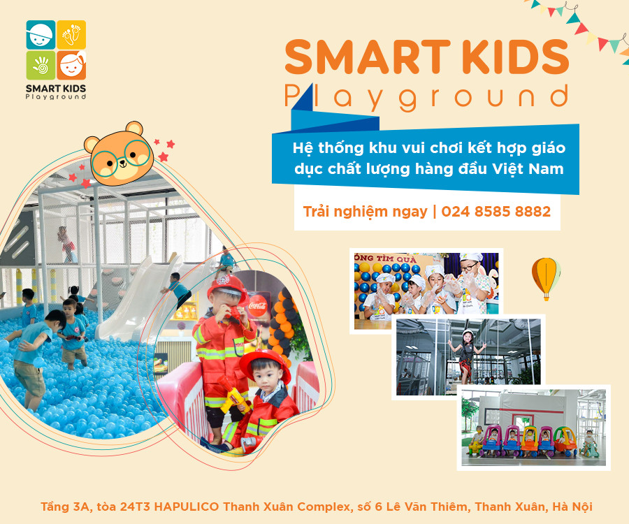 Smart Kids Playground - Hệ thống khu vui kết hợp giáo dục chất lượng hàng đầu Việt Nam