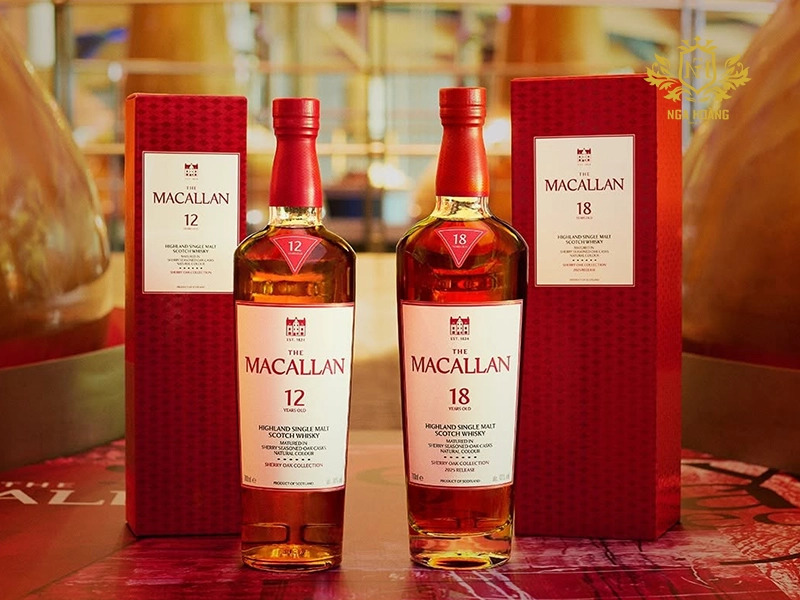 Macallan 12 Sherry Oak - Dòng single malt kinh điển mang đậm dấu ấn thùng gỗ sồi Sherry
